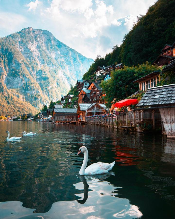 Haus Am Hof - 15Th Century House At The Lake, Near The Marketplace, With A Balcony Hallstatt Buitenkant foto